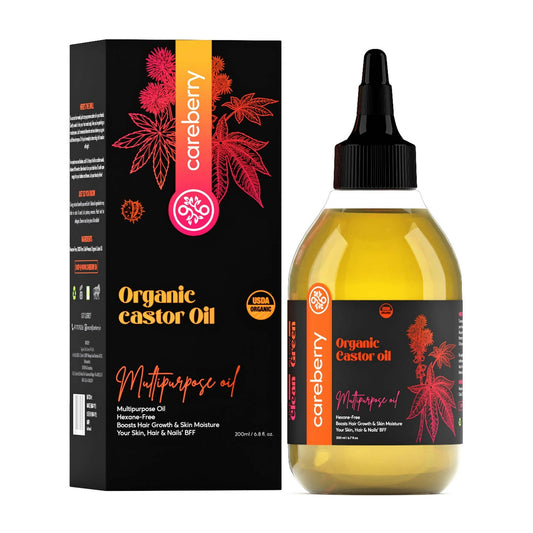 Buy Careberry Organic Cold Pressed Castor Oil (Arandi Oil) from DrMediCart, Ship from India to USA