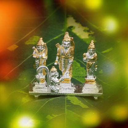 Estele Gold-Polished Spiritual Ram Darbar|God Ram,Laxman,Sita & Hanuman Idol for Home/Car DÃ©cor