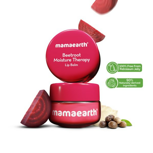 Mamaearth Beetroot Moisture Therapy Lip Balm with Beetroot & Hyaluronic Acid For Dry & Chapped Lips