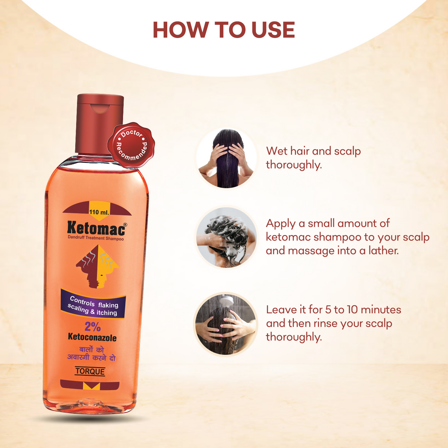 Torque's Ketomac Dandruff Treatment Shampoo