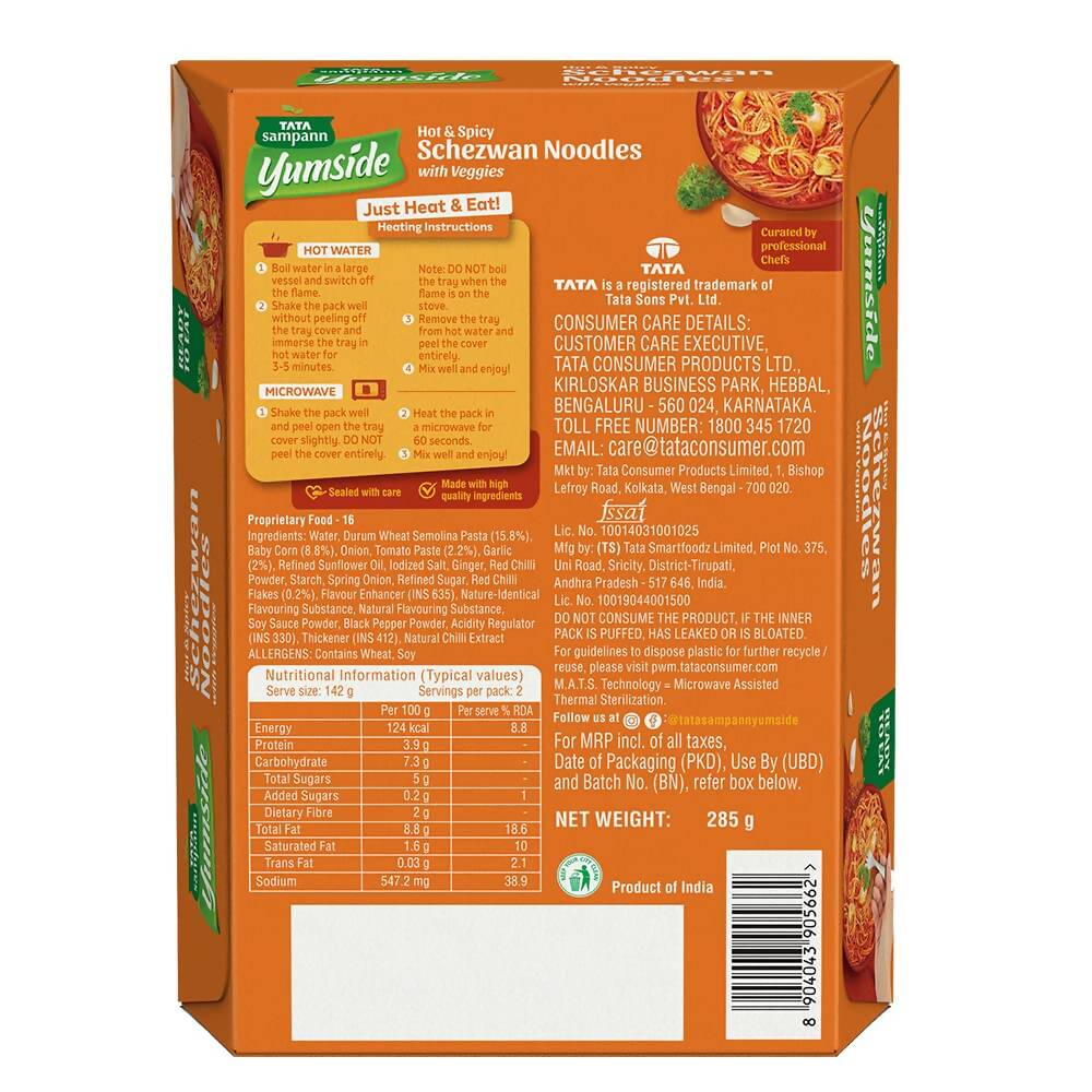 Tata Sampann Yumside Instant Schezwan Veg Noodles