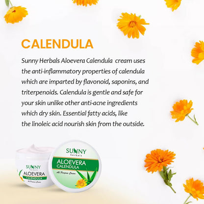 Sunny Herbals Aloevera Calendula All Purpose Cream