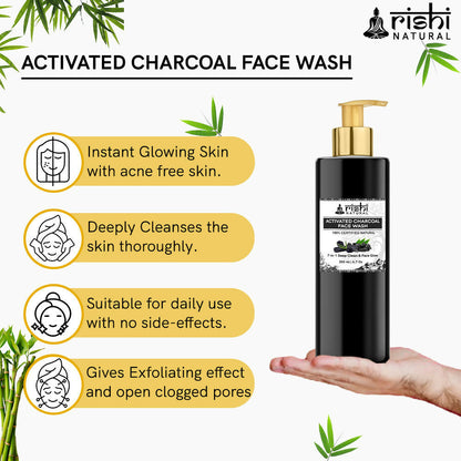 Rishi Natural Natural Activated Charcoal Face Wash