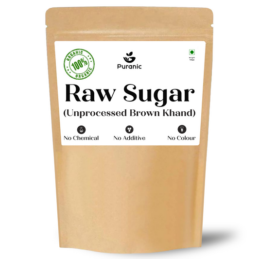 Puranic Raw Sugar | Unprocess Natural Brown Sugar