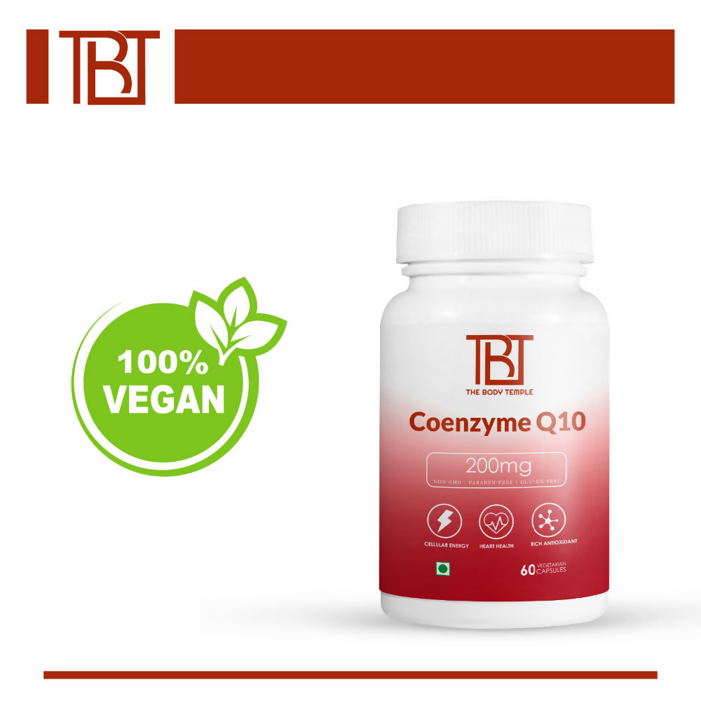 The Body Temple Coenzyme Q10 200 mg For Heart Health Capsules