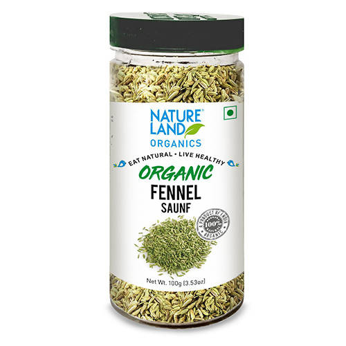 Buy Nature Land Organics Fennel (Saunf) from DrMediCart, Ship from India to USA
