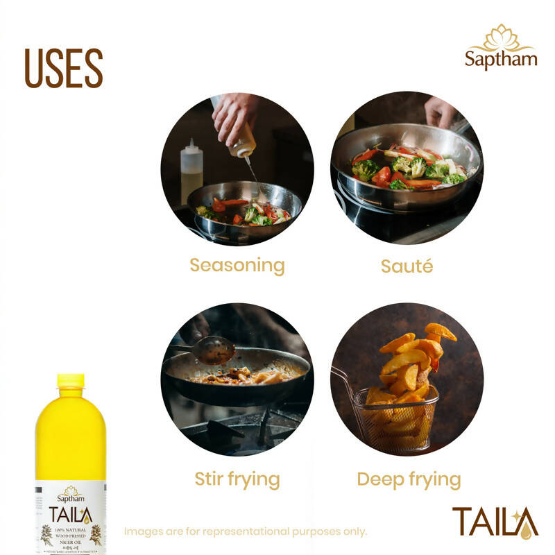 Saptham Taila 100% Wood Pressed Niger Oil