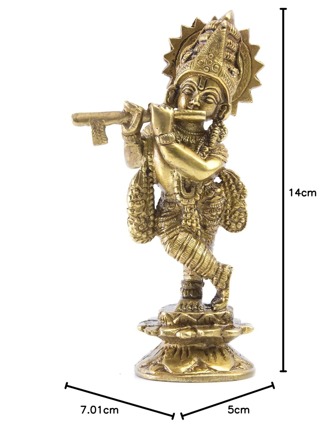 Mohan Joder Beautiful Elegant Brass Lord Krishna Statue