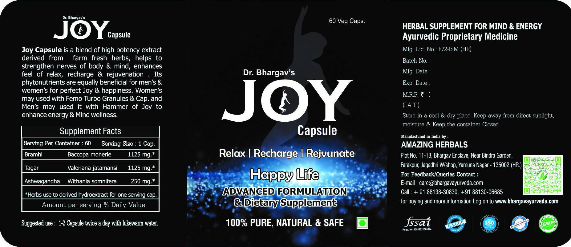 Dr.Bhargav’s Joy Tablets For Relax