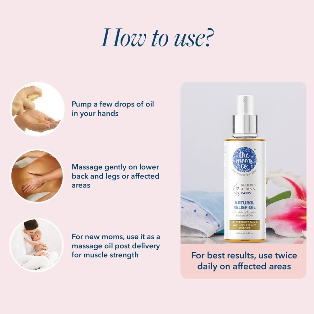 The Moms Co Natural Pain Relief Oil - Drmedicart