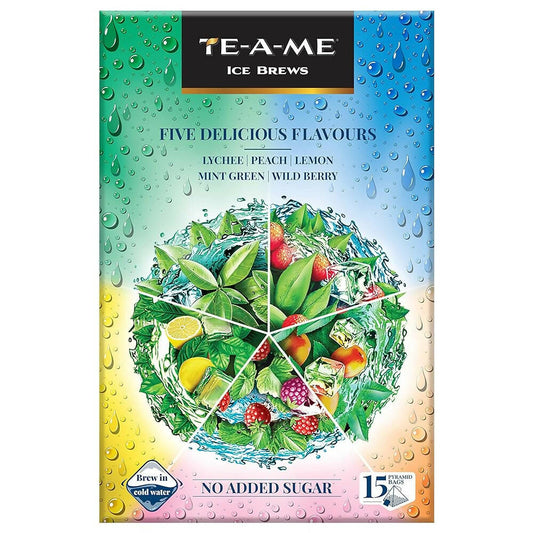 TE-A-ME Assorted Ice Infusion Tea Bags, 5 Delicious Flavor