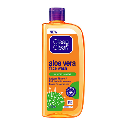 Clean & Clear Aloe Vera Face Wash - Gentle Hydrating Cleanser for Oily Skin