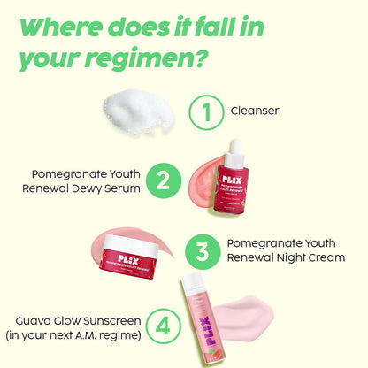 PLIX The Plant Fix 0.6% Retinol Face Serum and 1.20% Retinol Night Cream with Bakuchi Oil
