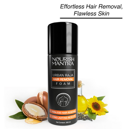 Nourish Mantra Urban Raja Hair Removal Foam with Shea Butter For Painless Hair Removal