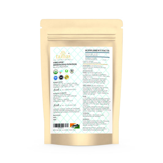 Buy Tamas Pure Ayurveda Superfood Organic Bhringraj Powder from DrMediCart, Ship from India to USA