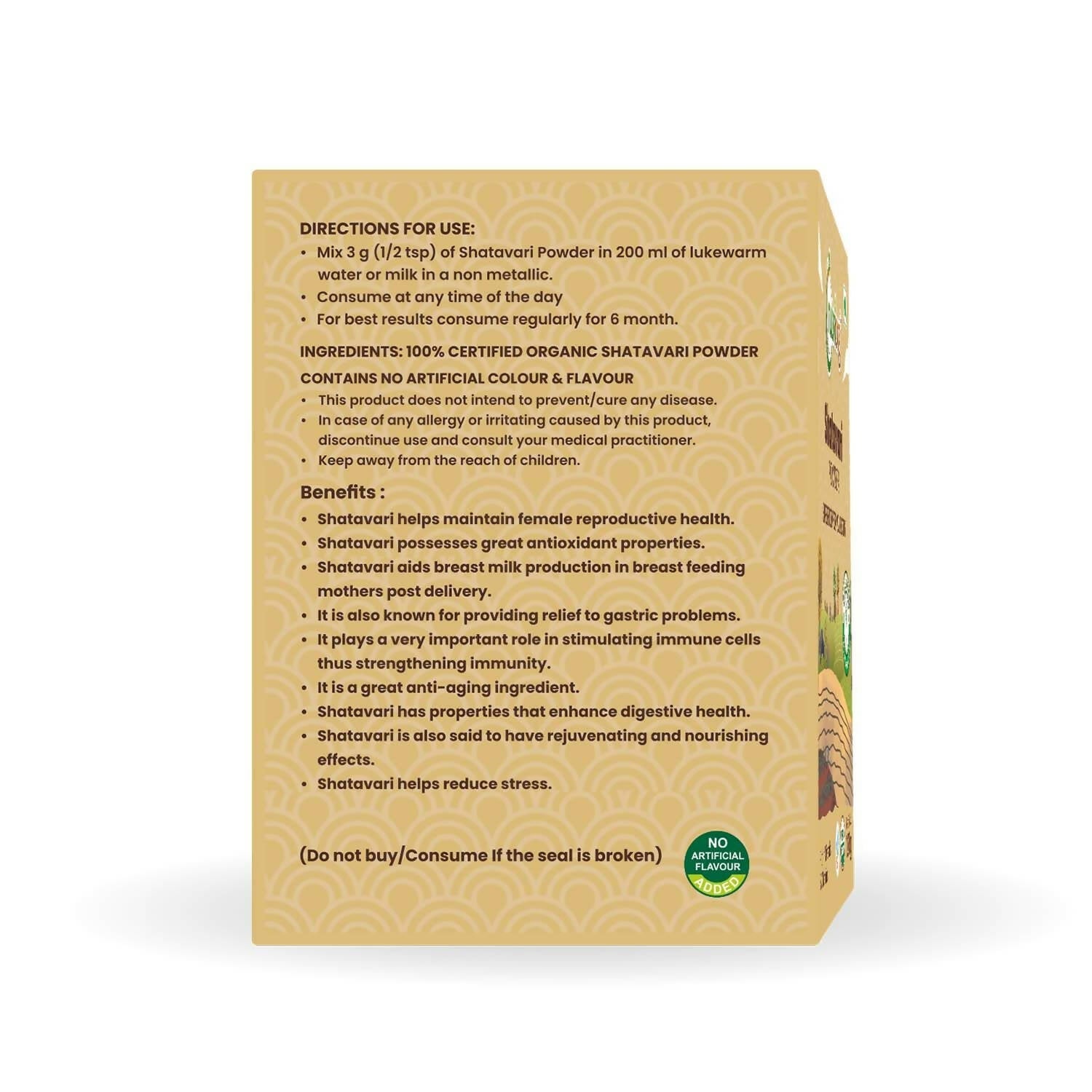 Nutriorg Certified Organic Shatavari Powder