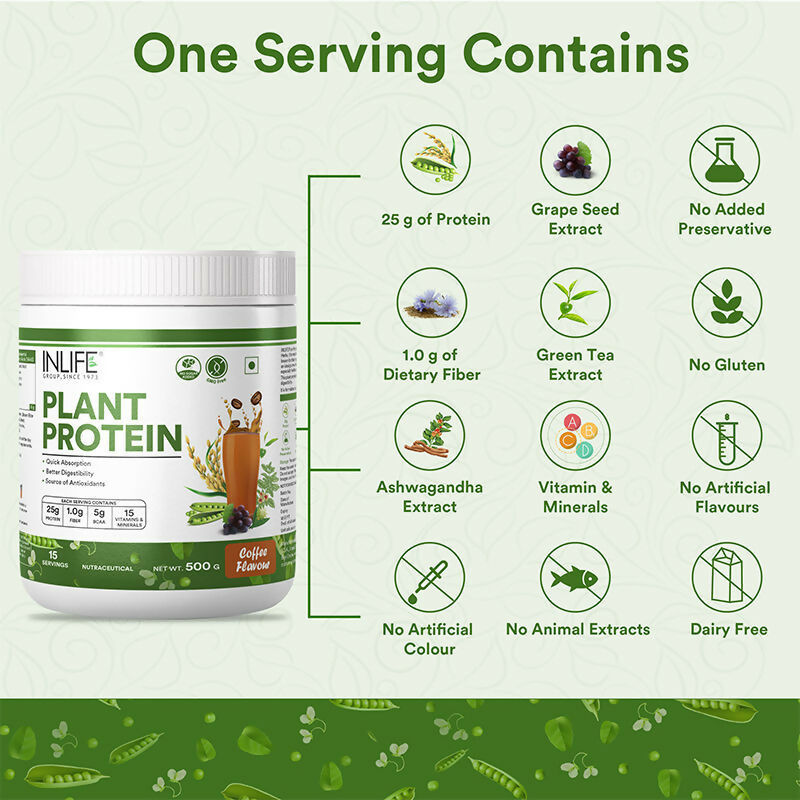 Inlife Plant Protein Powder Coffee