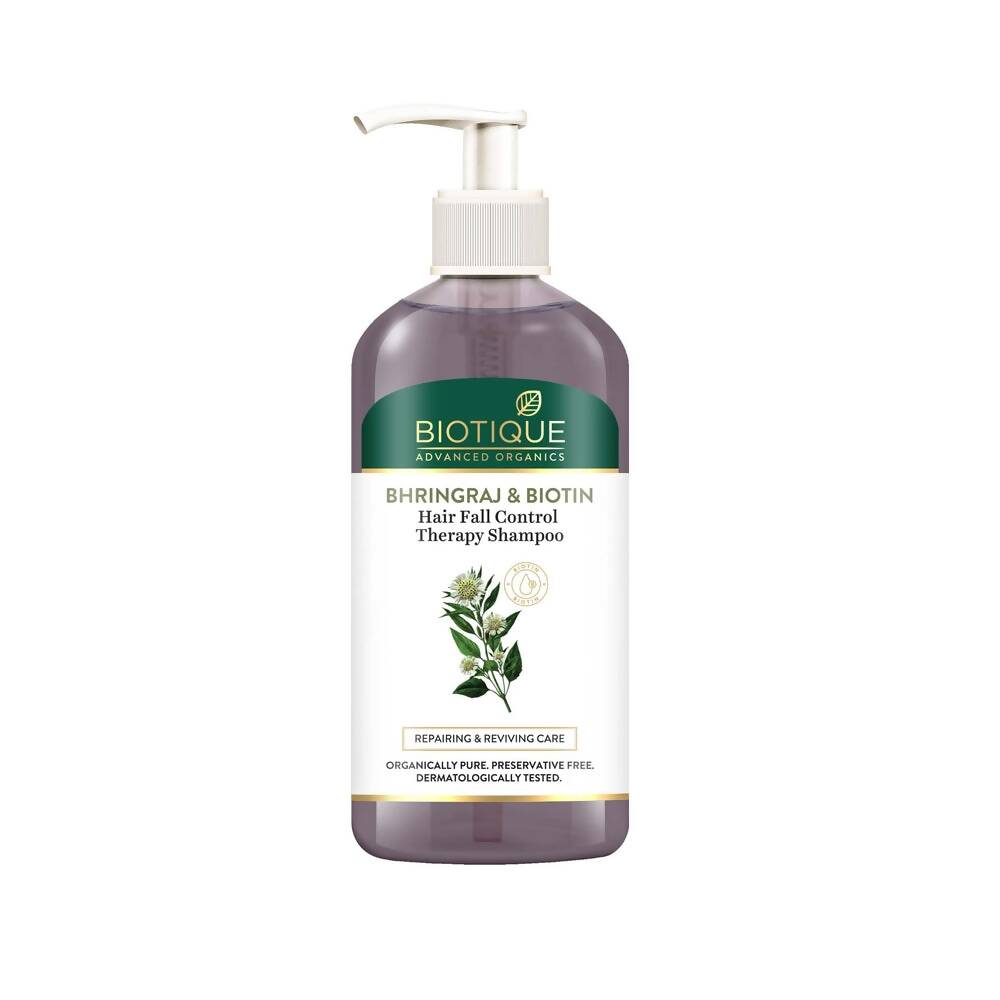 Buy Biotique Bhringraj & Biotin Hair Fall Control Therapy Shampoo from DrMediCart, Ship from India to USA