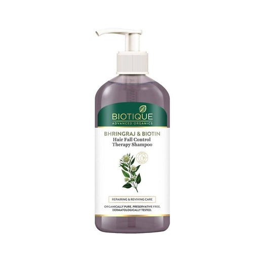 Buy Biotique Bhringraj & Biotin Hair Fall Control Therapy Shampoo from DrMediCart, Ship from India to USA