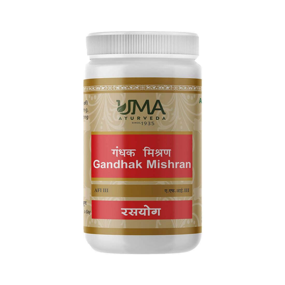 Uma Ayurveda Gandhak Mishran Tablets
