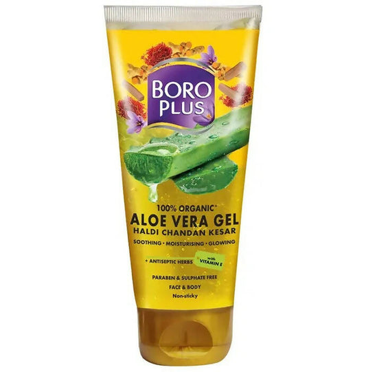 Boroplus 100% Organic Aloe Vera Gel Haldi Chandan Kesar