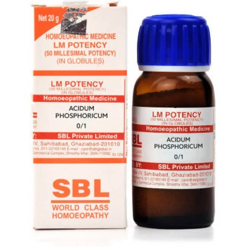 Buy SBL Homeopathy Acidum Phosphoricum LM Potency from DrMediCart, Ship from India to USA