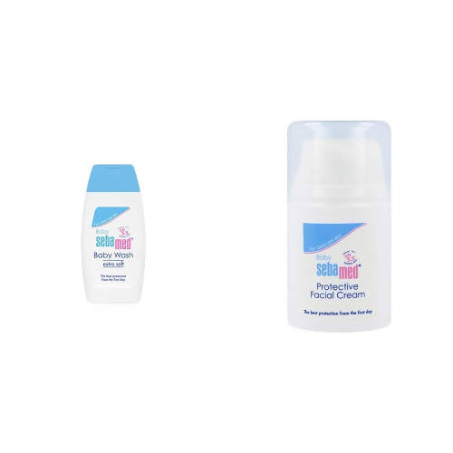 Buy Sebamed Baby Wash And Protective Facial Cream Combo from DrMediCart, Ship from India to USA