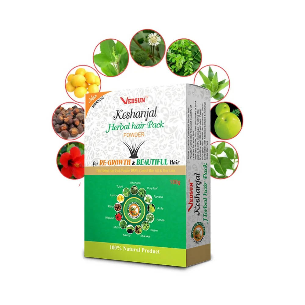 Vedsun Keshanjal Herbal Hair Pack Powder - DrMediCart