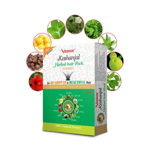 Vedsun Keshanjal Herbal Hair Pack Powder - DrMediCart