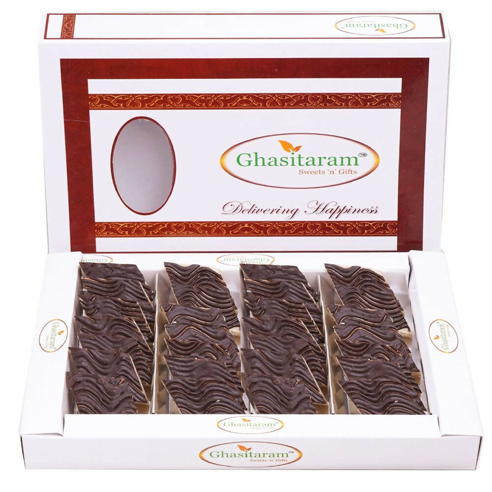 Ghasitaram Chocolate Coated Kaju Katli Sweets