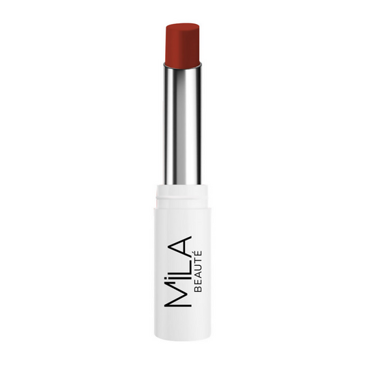 Mila Beaute 24 Hr Non-Transfer Matte Locked-In Lipstick -Baked Brick