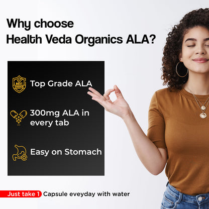 Health Veda Organics Alpha Lipoic Acid Capsules