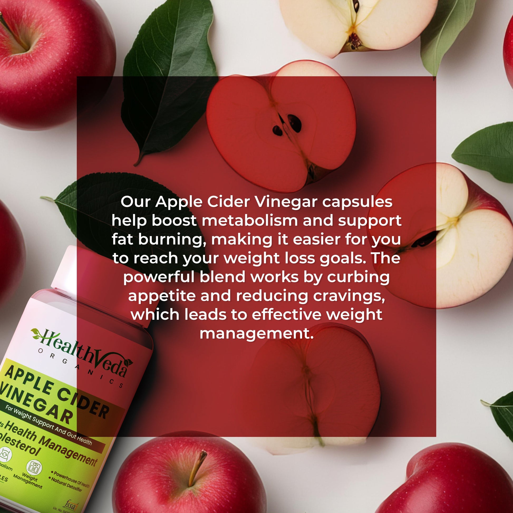 Health Veda Organics Apple Cider Vinegar Supplements Capsules