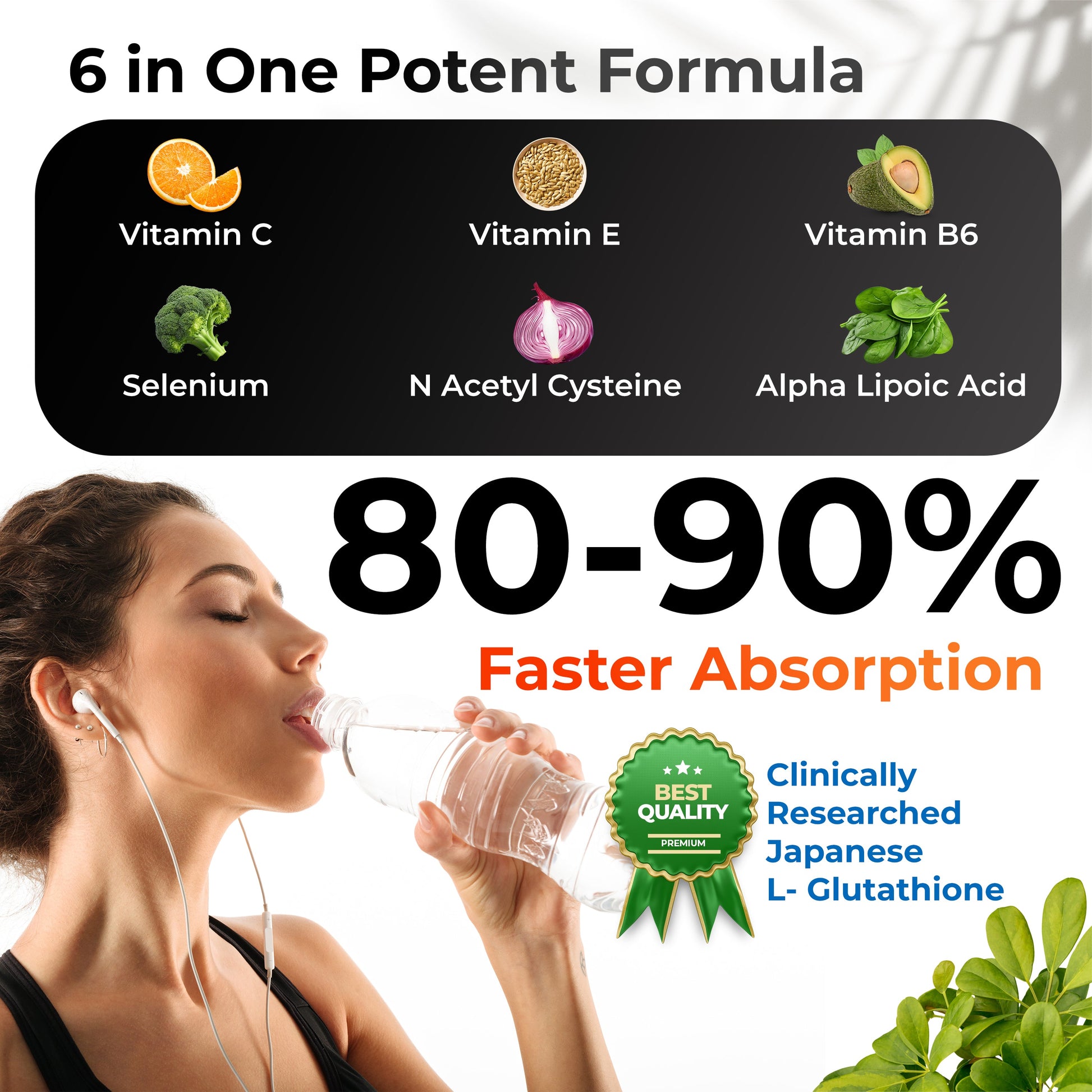 Health Veda Organics L-Glutathione Capsules