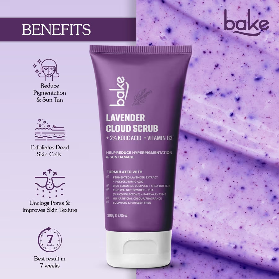 Bake 2% Kojic Acid Lavender Smoothie Body Scrub
