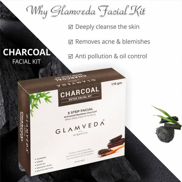 Glamveda Charcoal Purifying & Detox Facial Kit