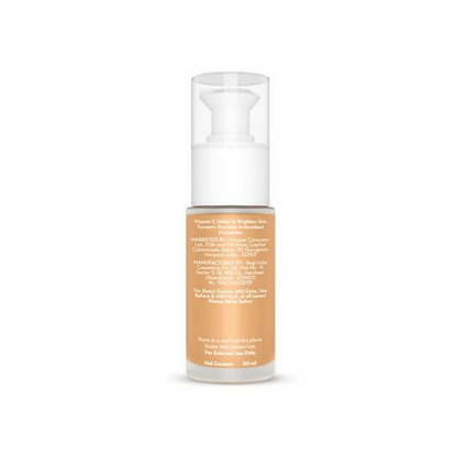 Mamaearth Hydra-Glow Full Coverage Foundation With Vitamin C & Turmeric - Sun Glow