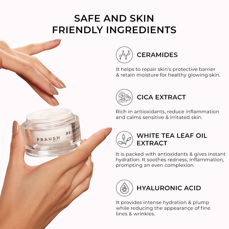 Praush Beauty RE: Hydrate Barrier Repair & Calming Gel Moisturiser