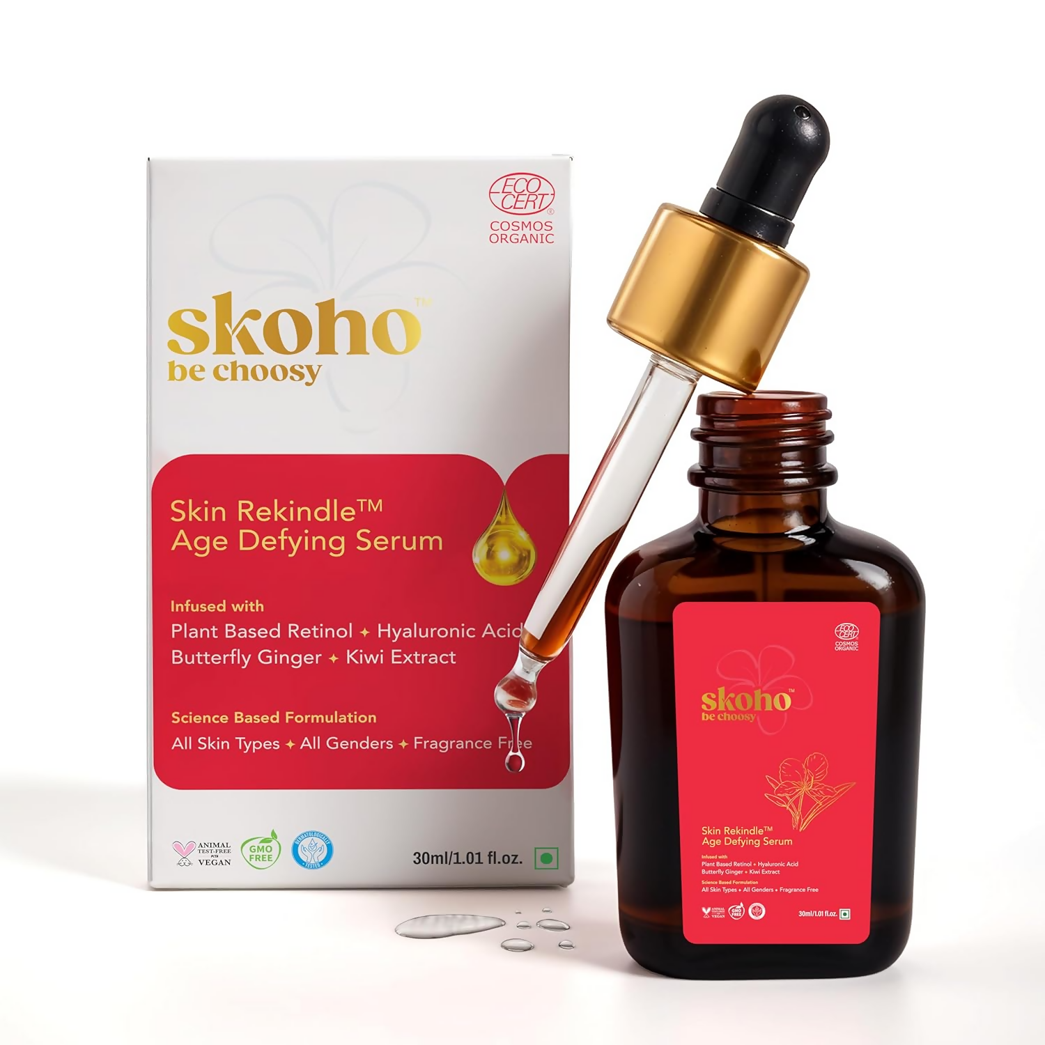 SKOHO Retinol Based Anti Aging Organic Face Serum