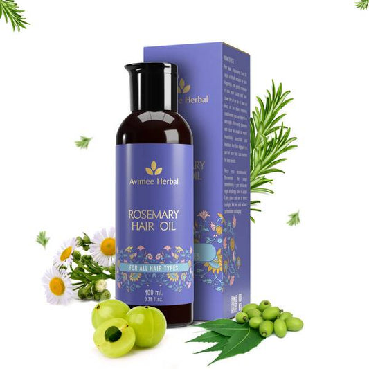 Buy Avimee Herbal Rosemary Hair Oil For Hair Growth With Neem, Amla & Bhringraj Oil from DrMediCart, Ship from India to USA