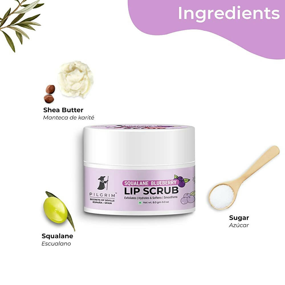 Pilgrim Squalane Blueberry Lip Scrub