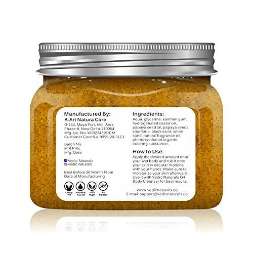 Vedic Naturals Papaya Body Scrub - Drmedicart