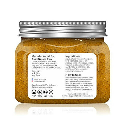 Vedic Naturals Papaya Body Scrub - Drmedicart