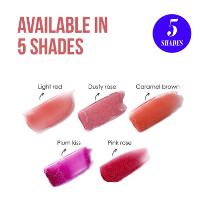 Blue Heaven Jelly & Butter Lip Balm - Pink Rose, infused with Shea Butter & Vitamin E, Fades Pigmentation