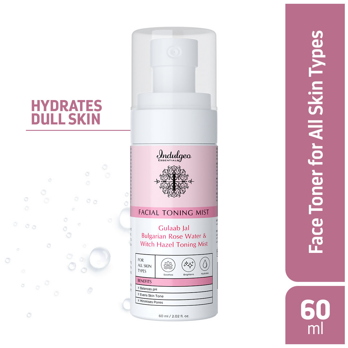 Indulgeo Essentials Gulaab Jal Facial Toning Mist