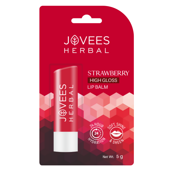 Jovees Strawberry High Gloss Lip Balm With Vit.E