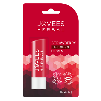 Jovees Strawberry High Gloss Lip Balm With Vit.E