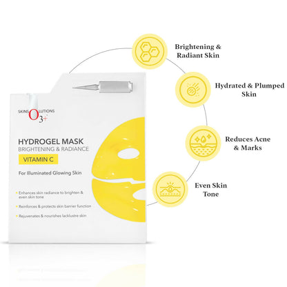 Professional O3+ Vitamin C Hydrogel Facial Mask For Radiant & Glowing Skin