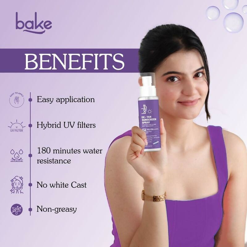 Bake SPF 70 Sunscreen Spray PA++++ Waterproof