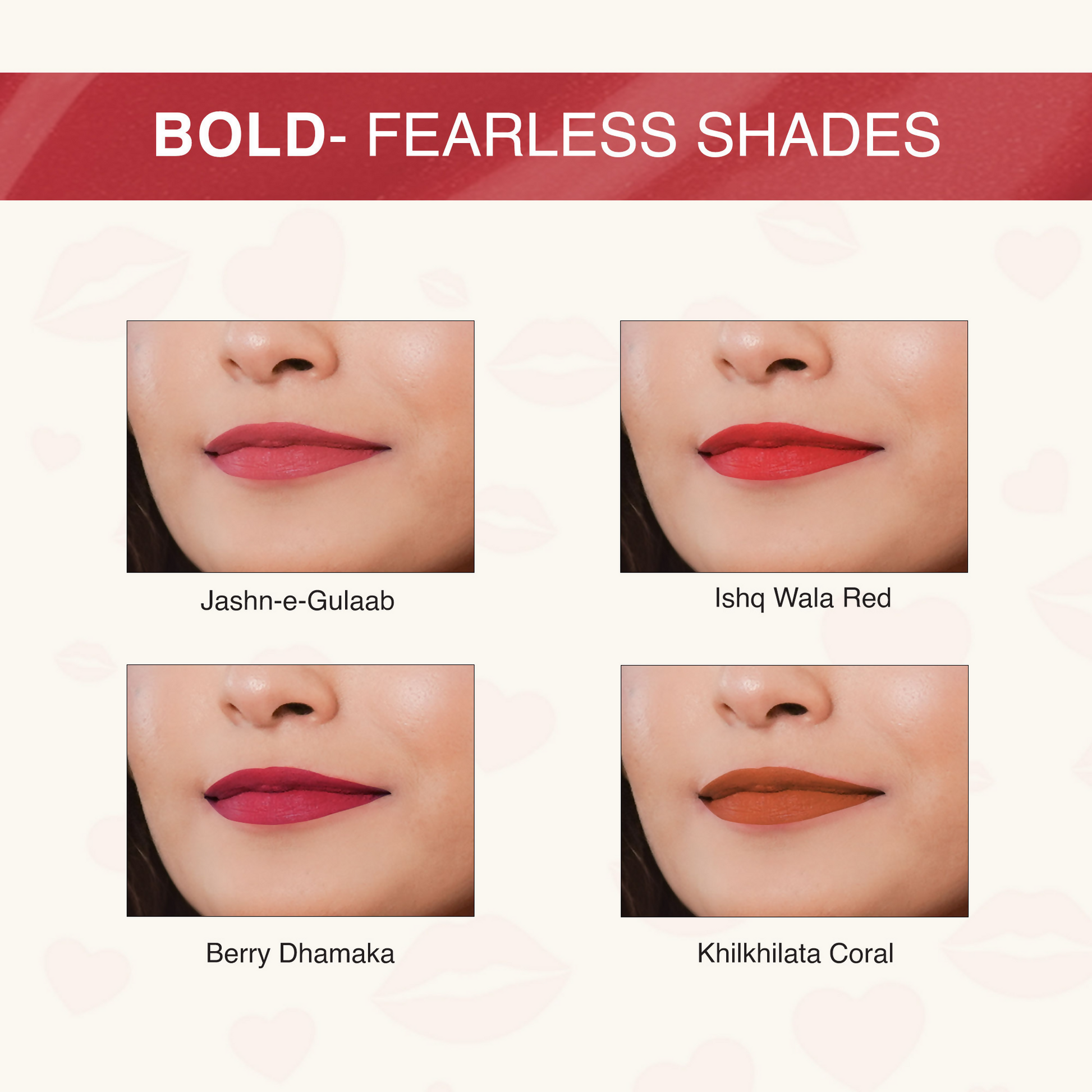 Nourish Mantra Liquid Lipstick Creamy Matte with SPF/ Water Proof, Smudge Proof Shade Masoom Pink-Ishq Vala Red